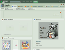 Tablet Screenshot of popc0rn.deviantart.com