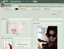 Tablet Screenshot of nanimbej.deviantart.com