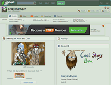 Tablet Screenshot of crazyandhyper.deviantart.com