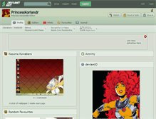 Tablet Screenshot of princesskoriandr.deviantart.com