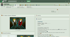 Desktop Screenshot of lizievamp.deviantart.com