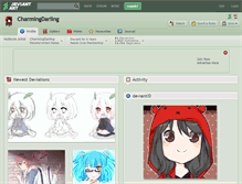 Tablet Screenshot of charmingdarling.deviantart.com