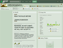 Tablet Screenshot of californiacosplayers.deviantart.com