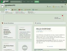 Tablet Screenshot of narutofan6392.deviantart.com