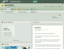 Tablet Screenshot of lady-melodist.deviantart.com