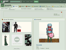 Tablet Screenshot of lemonink.deviantart.com