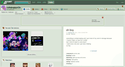 Desktop Screenshot of cutepuppyo3o.deviantart.com