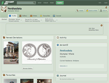 Tablet Screenshot of penthesileia.deviantart.com