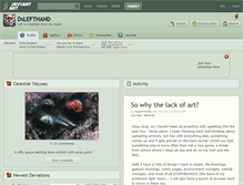 Tablet Screenshot of dslefthand.deviantart.com
