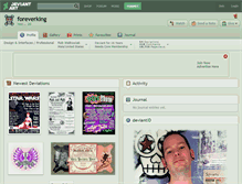 Tablet Screenshot of foreverking.deviantart.com