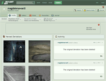 Tablet Screenshot of magdalenawanli.deviantart.com