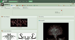 Desktop Screenshot of damien-x.deviantart.com