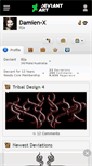 Mobile Screenshot of damien-x.deviantart.com