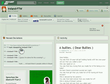 Tablet Screenshot of ireland-ftw.deviantart.com