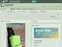 Tablet Screenshot of celestialcrafts.deviantart.com