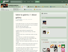 Tablet Screenshot of luckylovers.deviantart.com