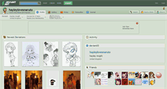 Desktop Screenshot of hayleylovesnaruto.deviantart.com
