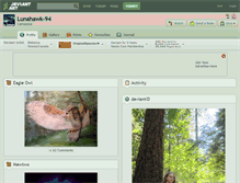 Tablet Screenshot of lunahawk-94.deviantart.com