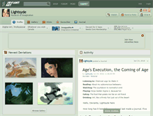Tablet Screenshot of lightsyde.deviantart.com
