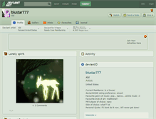 Tablet Screenshot of blustar777.deviantart.com