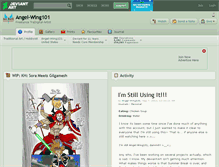 Tablet Screenshot of angel-wing101.deviantart.com