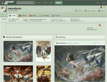 Tablet Screenshot of naturaljuice.deviantart.com