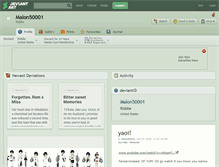 Tablet Screenshot of malon50001.deviantart.com