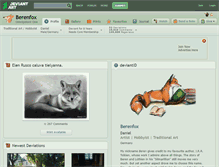 Tablet Screenshot of berenfox.deviantart.com