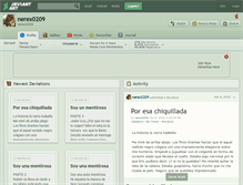 Tablet Screenshot of nerex0209.deviantart.com