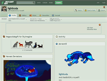 Tablet Screenshot of lightkoda.deviantart.com