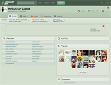 Tablet Screenshot of methuselah-labrat.deviantart.com