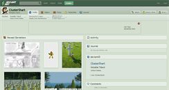 Desktop Screenshot of clustershart.deviantart.com