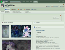 Tablet Screenshot of aoi-tsuki-chan.deviantart.com