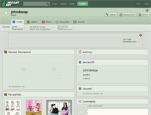 Tablet Screenshot of johndoeqa.deviantart.com