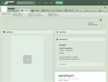 Tablet Screenshot of karppi.deviantart.com