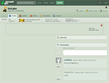 Tablet Screenshot of kelcake.deviantart.com