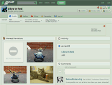 Tablet Screenshot of libra-in-red.deviantart.com