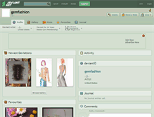 Tablet Screenshot of gemfashion.deviantart.com