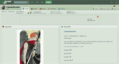 Desktop Screenshot of cassandrajean.deviantart.com