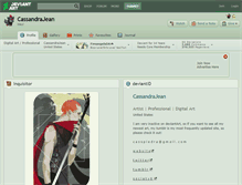 Tablet Screenshot of cassandrajean.deviantart.com