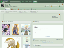 Tablet Screenshot of kuroi-un.deviantart.com