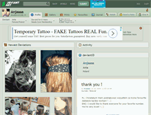 Tablet Screenshot of anjaaaa.deviantart.com