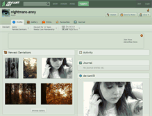 Tablet Screenshot of nightmare-anny.deviantart.com