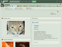 Tablet Screenshot of ciciolina.deviantart.com