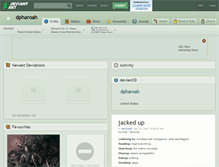 Tablet Screenshot of dpharoah.deviantart.com