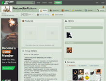 Tablet Screenshot of featuredfanfiction.deviantart.com