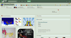 Desktop Screenshot of futurama-dinosaur.deviantart.com
