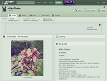Tablet Screenshot of milk--shake.deviantart.com