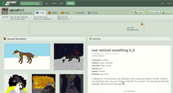 Desktop Screenshot of catwolf111.deviantart.com