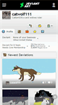 Mobile Screenshot of catwolf111.deviantart.com
